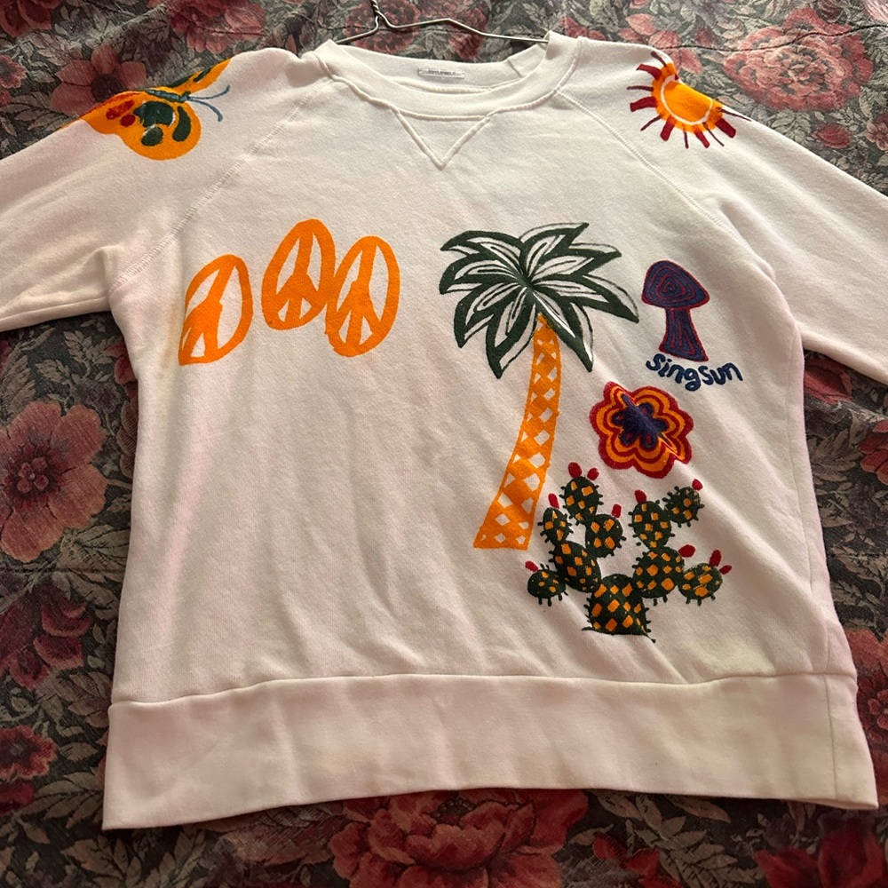 Mother Sunshiney pullover sweater